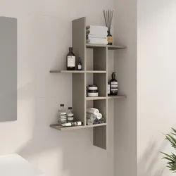 Mensola bagno 100x60 h cm in legno tortora - Tetris