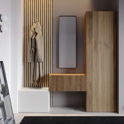 Mobile ingresso reversibile 123-178x185h cm mercure cannettato e gesso - Clary