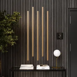 Decorazione in alluminio oro 120h cm per pannello fonoassorbente - Bjorn