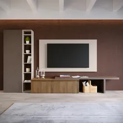 Parete attrezzata 336x40x140h cm mercure cannettato cashmere e bronzo- Clary