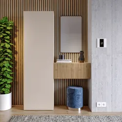 Mobile ingresso reversibile 123x185h cm cashmere e cadiz cannettato - Clary