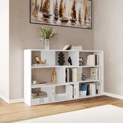 Libreria 157x89h cm bianco con configurazioni multiple - Kantiko