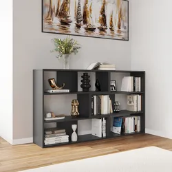 Libreria 157x89h cm antracite con configurazioni multiple - Kantiko