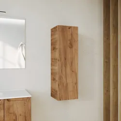 Colonna bagno sospesa 100h cm cannettata rovere gold - Konai