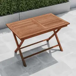 Tavolo da giardino 120 x 70 cm in legno teak - Louis