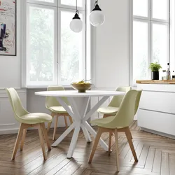 Set 4 sedie in polipropilene giallo pastello con cuscino in similpelle e gambe in legno di faggio - Alborg Plus