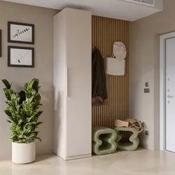 Cappottiera 47x240h cm 1 anta reversibile con soft close cashmere - Cady