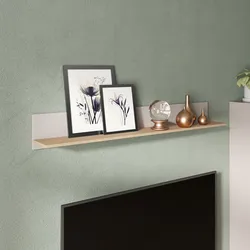 Mensola 138x20 cm cashmere e rovere cast - Conan