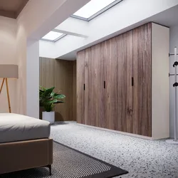 Armadio battente 300x236h cm cashmere con 6 ante reversibili noce brera - Ventur