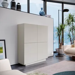 Credenza 100x120h cm con 4 ante cashmere opaco - Veronique