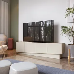 Mobile porta tv 180x45h cm con 4 ante cashmere opaco - Veronique