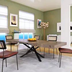 Tavolo allungabile 160-240x90 cm top rustic oak con gambe in metallo nero - Barker