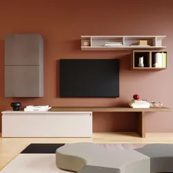 Parete attrezzata 260x40x190h cm mercure cashmere e bronzo - Clary