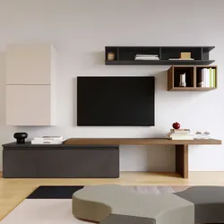 Parete attrezzata 260x40x190h cm mercure cashmere e lava - Clary