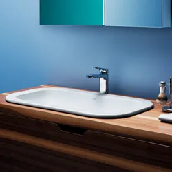 Lavabo semincasso Azzurra ceramica Glaze 50x40 cm bianco soprapiano