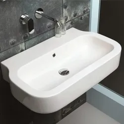 Lavabo Azzurra Ceramica Glaze da 60 cm installazione sospesa o da appoggio
