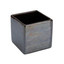 Portaspazzolino in ceramica fango lucido - Linea Cuba