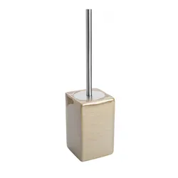 Portascopino da appoggio in ceramica beige - Linea Cuba