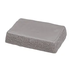 Portasapone in ceramica grigio - Petra