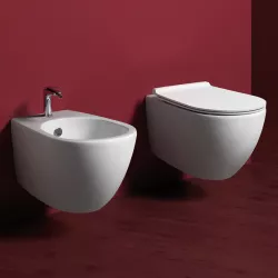 Sanitari sospesi con sedile soft-close wc + bidet - Vignoni di Simas