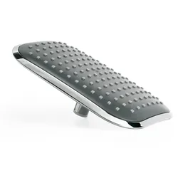 Soffione doccia 23x15 cm cromato con ugelli in gomma