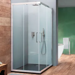 Box doccia 70x120 rettangolare cristallo trasparente apertura scorrevole - Ebe