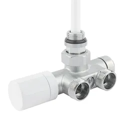 Valvola mono/bitubo con by-pass e detentore attacco centrale + raccordi per multistrato 16x2,25