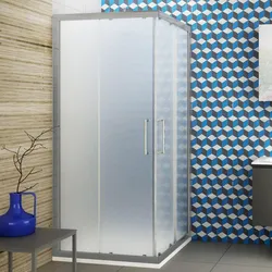 Box doccia scorrevole 75x75 cristallo texture 6mm altezza 190h - Ebe