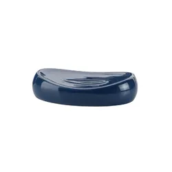 Portasapone d'appoggio in ceramica blu - Azalea di Gedy