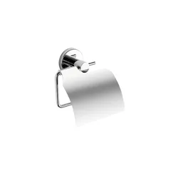 Portarotolo coperto in acciaio inox e cromall cromo - Felce di Gedy