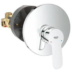 Nuovo miscelatore a incasso in ottone cromato per doccia Bau Edge Grohe