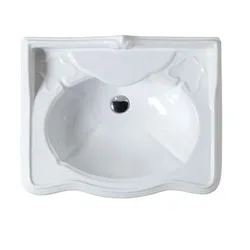 Lavabo Victorian Style 70 cm bianco lucido monoforo Azzurra Ceramica Jubilaeum