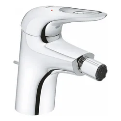 Miscelatore bidet con leva aperta Grohe Eurostyle con piletta di scarico