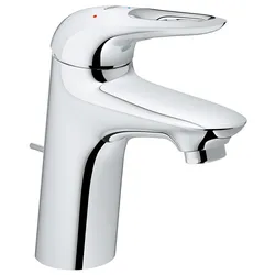 Rubinetto miscelatore per lavabo Eurostyle Grohe tecnologico con scarico e piletta
