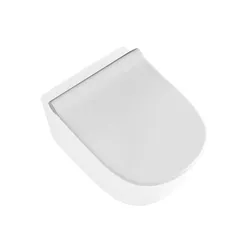 Sedile copriwc softclose bianco lucido per vaso serie Fleur