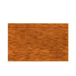 Tappeto bagno rettangolare in cotone arancio 80 x 50 cm