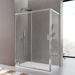Box doccia 90x140 cm scorrevole vetro temperato 6mm trasparente 185h - Young