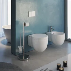 UMI Set Portascopino Con Pinzette E Testina In TPR – Montaggio A Parete Per Un Bagno Sempre Pulito - 5