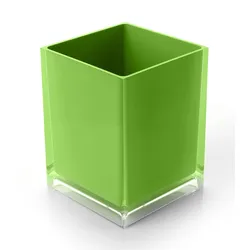 Cestino portarifiuti verde acido e trasparente 3 litri - Rainbow di Gedy