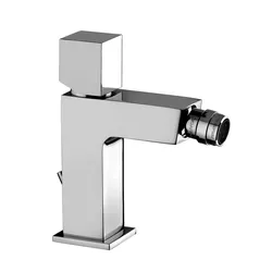 Miscelatore bidet con leva cubo e scarico automatico cromato - Elle di Paffoni