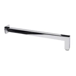 Braccio doccia a gomito 40 cm ottone cromato attacco standard