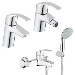 Set miscelatori lavabo+ bidet+vasca Grohe Eurosmart taglia S monocomando