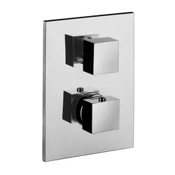 Miscelatore incasso doccia termostatico 3 uscite acciaio inox cromato - Level di Paffoni