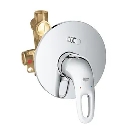 Miscelatore monocomando per doccia a parete Eurostyle New con deviatore 33637003 leva aperta