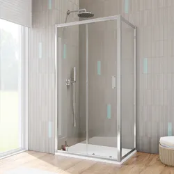 Box doccia 75x100 cm scorrevole vetro temperato 6mm trasparente 185h - Young