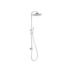 Colonna doccia Huber in ottone cromato con soffione diametro 30 cm Bray