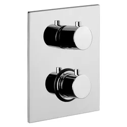 Paffoni Light miscelatore termostatico con deviatore 1 uscita piastra in acciaio inox