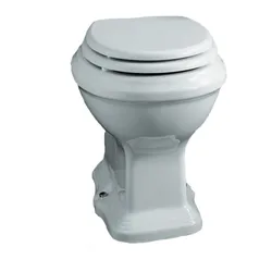 Vaso singolo arredamento bagno classico con sedile bianco - Arcade di Simas