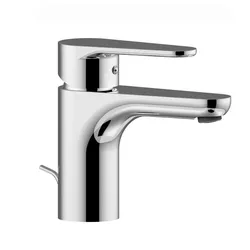 Miscelatore lavabo con cartuccia e scarico automatico cromato - Green di Paffoni