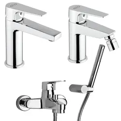 Set di miscelatori per lavabo bidet e vasca da bagno Jacuzzi - Rubinetteria serie Inca